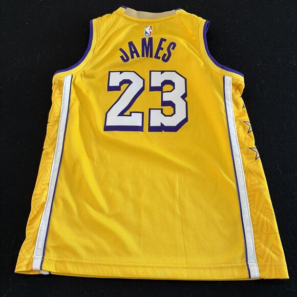 Lebron James Nike Lore Series City Edition Jersey Youth Medium LA Lakers NBA - Picture 9 of 10